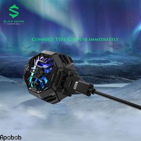 img 2 attached to 📱 Apobob Black Shark 2 Pro Телефонный охладитель: Отображение температуры и вентилятор охлаждения - Идеальный для игр (Черный, 2 Pro)