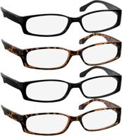 👓 truvision readers fashion multi pack: stylish reading glasses with comfort spring hinges for men and women - f503 logo