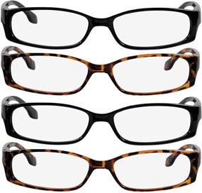 img 3 attached to 👓 TruVision Readers Fashion Multi Pack: Stylish Reading Glasses with Comfort Spring Hinges for Men and Women - F503