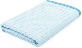 img 3 attached to 🧡 The Rag Company - Dry Me A River - Professional Korean Microfiber Drying & Detailing Towels - 5-Pack, 16x16in, 390gsm, Light Blue, Soft Suede Edges