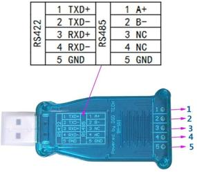 img 3 attached to 🔌 DSD TECH SH-U11 USB к RS485 RS422 конвертер - Чип FTDI FT232 - Совместимость: Windows 10, 8, 7, XP, Mac OS X