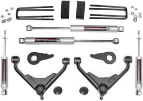 img 4 attached to 🚀 Rough Country 3" Lift Kit for 2001-2010 Chevy Silverado Suburban, GMC Sierra Yukon XL, 2500/3500HD with N3 Shocks (Model: 8596N2)