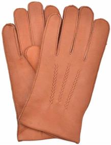 img 4 attached to 🧤 YISEVEN Genuine Deerskin Leather Motorcycle Gloves