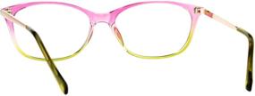 img 1 attached to 👓 Timeless Mod Appeal: Elegant Oval Rectangular Reading Glasses for Women