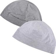 🧢 headshion skull caps for men and women - 2-pack multifunctional headwear: ideal for biking, hard hats, helmets, liners, beanies, and sleep caps logo