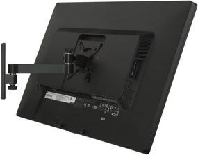 img 2 attached to 🖥 Retractable Monitor Wall Mount - Full Motion VESA Bracket for 30-inch LCD LED Computer Displays, Articulating Arm - VESA 75 100 Compatible, 33lb Capacity