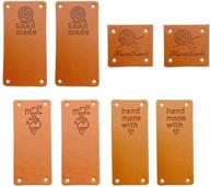 👜 evago pu leather handmade tags: 40 pieces for jewelry making, sewing crafts, and clothing decoration (4 styles) logo