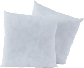 img 3 attached to Fairfield Poly-Fil Basic Throw Pillow Inserts, 2 Pack - White, Pack of 1