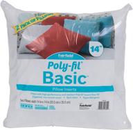 fairfield poly-fil basic throw pillow inserts, 2 pack - white, pack of 1 logo