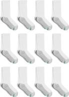 hanes kids' extra durable crew socks multipack logo