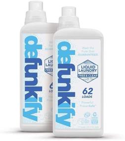 img 4 attached to 🌸 Defunkify Free & Clear Liquid Laundry Detergent - Crushes Odor - EPA Safer Choice - 87% BioBased - 124 Loads (2-Pack of 62 Load Bottles)