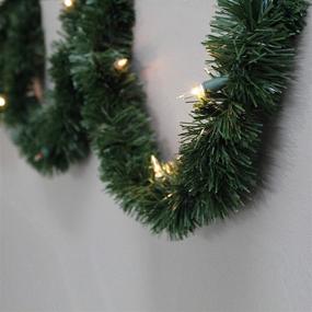 img 3 attached to 🎄 Brite Star 12-Feet Pine Garland: Direct Plug in with 35 Clear Mini Lights – Illuminate your festive space