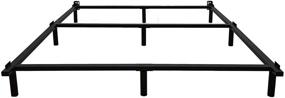 img 3 attached to 🛏️ Tooyyer Queen Size Metal Bed Frame - Sturdy 7 Inch Heavy Duty Bedframe with 9-Leg Support - Box Spring & Mattress Foundation - Easy Assembly - Sleek Black Design