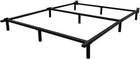 img 2 attached to 🛏️ Tooyyer Queen Size Metal Bed Frame - Sturdy 7 Inch Heavy Duty Bedframe with 9-Leg Support - Box Spring & Mattress Foundation - Easy Assembly - Sleek Black Design