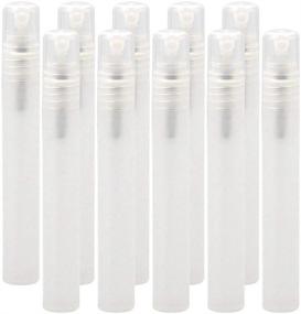 img 2 attached to 💧 10-Pack of Refillable Portable Frosted Plastic 10mL Containers