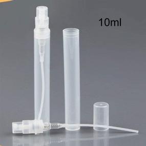 img 1 attached to 💧 10-Pack of Refillable Portable Frosted Plastic 10mL Containers