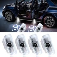 🚘 enhance your infiniti experience with led car door light logo projectors - 4 pack logo