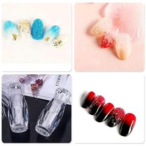 img 1 attached to 🔮 8-Piece Set of Colorful Crystal Micro Nail Caviar Pixie Beads Gravel Strass Glass Caviar Beads for 3D Nail Decoration – Multiple Multicolor Shades (Includes Crystal AB, Rose Pink, Blue, Purple, Black)