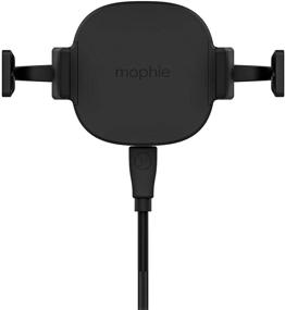 img 4 attached to Conveniently Charge Your Apple, Samsung & Qi Enabled Smartphones with Mophie Charge Stream Qi Wireless Vent Mount - Black