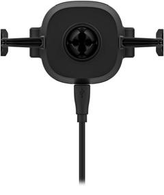 img 1 attached to Conveniently Charge Your Apple, Samsung & Qi Enabled Smartphones with Mophie Charge Stream Qi Wireless Vent Mount - Black