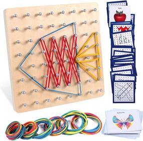 img 4 attached to 🧩 Lewo Geoboard Montessori Manipulatives: Enhance Learning and Engagement