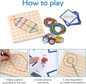img 1 attached to 🧩 Lewo Geoboard Montessori Manipulatives: Enhance Learning and Engagement