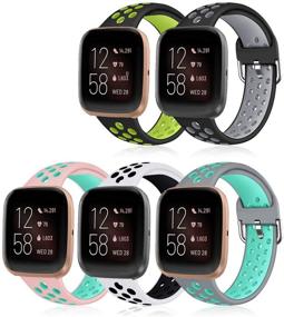 img 4 attached to 5 Pack Bands Compatible For Versa/Versa 2/Versa Lite/SE