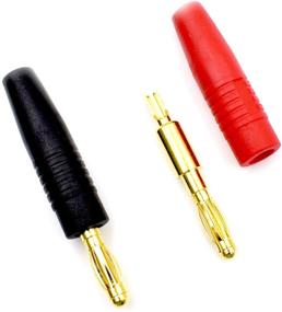 img 2 attached to High Quality 8Pcs 4mm Gold-Plated Banana Plug Male Connectors for Test Leads and Speaker Wire Cables: Ideal for Multimeters, RC Devices, and Battery Chargers!