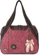 👜 burgundy women's handbags & wallets: chala bowling bag triceratops - top-handle bags logo