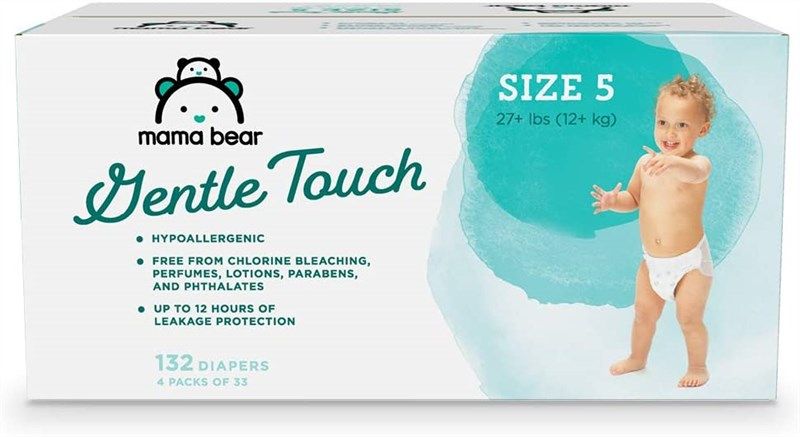 Mama Bear Gentle Touch Diapers Hypoallergenic, Size 1