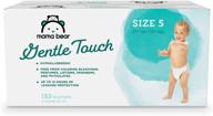 🐻 подгузники mama bear gentle touch, гипоаллергенные, размер 5, 132 шт (4 упаковки по 33 шт) - подгузники премиум-качества для максимального комфорта вашего малыша. логотип
