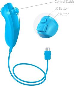 img 2 attached to 🎮 Kicy Wii Remote with Motion Plus and Nunchuck for Nintendo Wii and Wii U Console (Red and Blue) - Enhance Your Gaming with Precision Control and Versatility