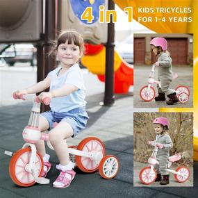 img 3 attached to Трехколесные велосипеды Трехколесные балансировочные колеса для малышей