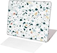 📱 ksk kaishek macbook air 13 inch case (2018-2021 release, retina display) - terrazzo marble pattern logo