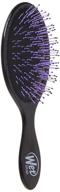 🖤 black wet brush thick hair detangler - custom care brush, 9.76 inch (pack of 1) logo