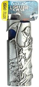 img 4 attached to 🔥 Ultimate Metal Lighter Case: BIC Lighter Protection, Bottle Opener, and Grim Reaper Design