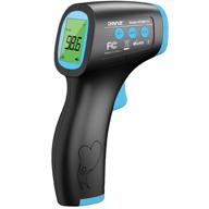 🌡️ black forehead thermometer for adults - no touch, instant reading, medical grade - ideal for baby care, bath & milk logo