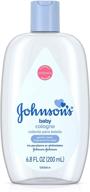 johnson's baby cologne: light fragrance for delicate baby skin, 6.8 fl. oz logo