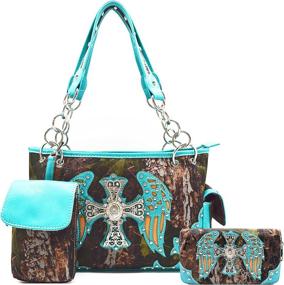 img 4 attached to Camouflage Western Concealed Handbag Shoulder Women's Handbags & Wallets in Shoulder Bags