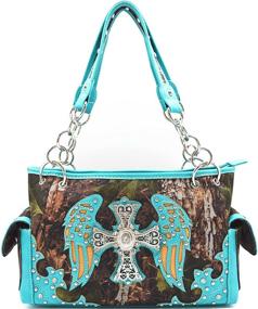 img 3 attached to Camouflage Western Concealed Handbag Shoulder Women's Handbags & Wallets in Shoulder Bags