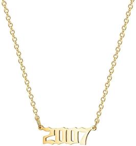 img 4 attached to 🎂 Stainless Birthday Necklace: Cherish Memorable Anniversaries with Girls' Jewelry