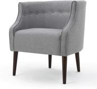 🪑 captivating comfort: christopher knight home brandi fabric club chair in gorgeous grey логотип