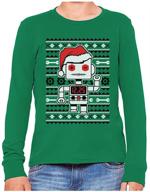 🎄 premium tstars christmas sweater sweatshirt for boys - medium size - fashionable hoodies & sweatshirts logo