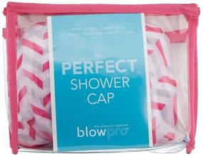 img 3 attached to blowpro Waterproof Shower Cap – Ultimate Protection Against Humidity, Mold, and Moisture – Luxuriously Comfortable Terry Cotton Lining – Adjustable Elastic Band – One Size Fits All - Assorted Colors and Patterns