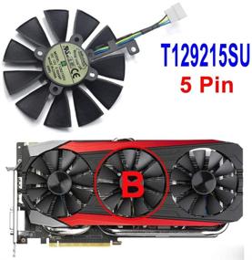 img 3 attached to Вентилятор для охлаждения видеокарты InRobert 87 мм T129215SU для ASUS ROG Strix GTX1060/GTX1080/GTX1080TI/GTX1070 Видеокарта кулер (Вентилятор-В)