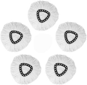 img 4 attached to 🧹 5-Pack Spin Mop Heads Replacements - Effective Microfiber Refills for Easy Cleaning and 360 Degree Spin Mop Replacement - Ideal for All Hard Surfaced Floors