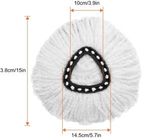 img 3 attached to 🧹 5-Pack Spin Mop Heads Replacements - Effective Microfiber Refills for Easy Cleaning and 360 Degree Spin Mop Replacement - Ideal for All Hard Surfaced Floors