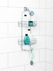 img 3 attached to 🚿 Chrome Zenna Home Over-The-Showerhead Caddy - Model 7529S