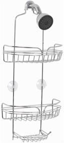 img 4 attached to 🚿 Chrome Zenna Home Over-The-Showerhead Caddy - Model 7529S
