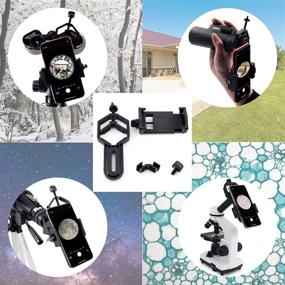 img 1 attached to 📱 Universal Smartphone Adapter Mount for Telescope, Binoculars, Microscope